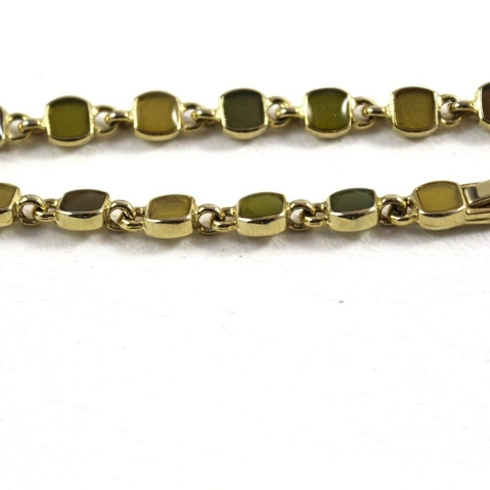 Liz Claiborne Gold-Tone Enamel Link Bracelet